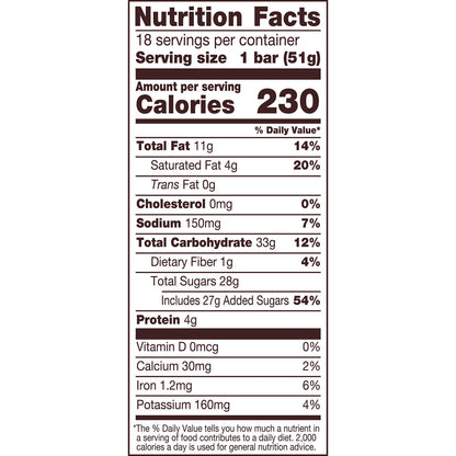 Reese's Fast Break Milk Chocolate, Peanut Butter and Nougat Candy, Bars 1.8 oz, 18 Count