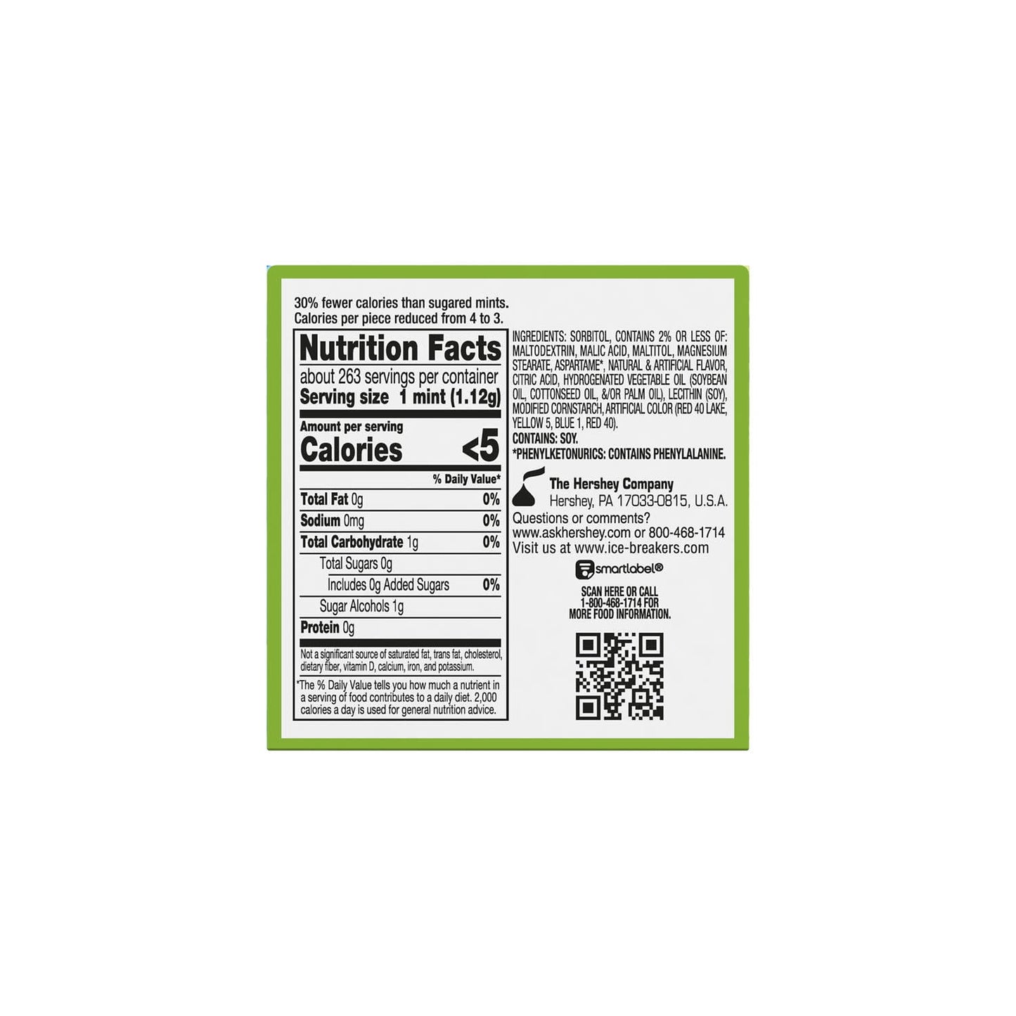 Ice Breakers Duo Fruit Plus Cool Watermelon Sugar Free Mints, Tins 1.3 oz, 8 Count