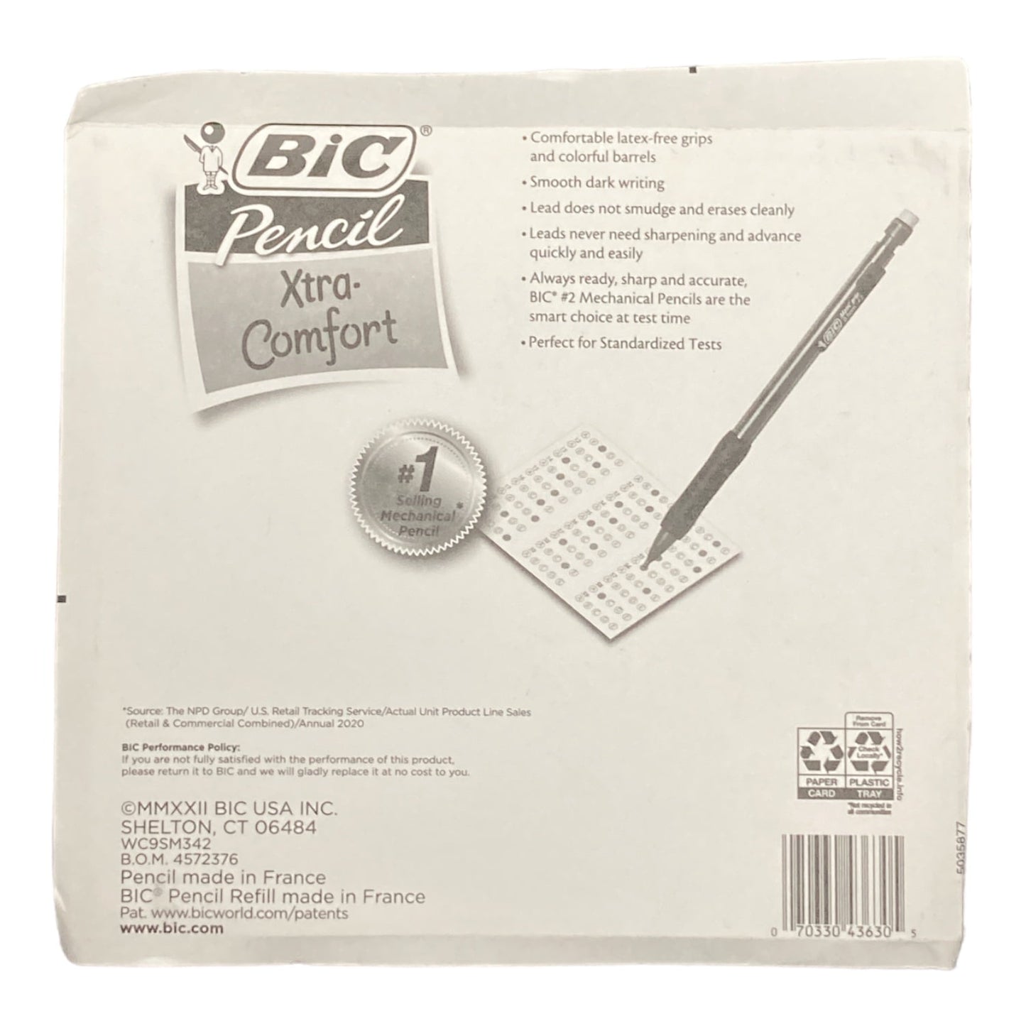 BIC - Matic Grip Mechanical Pencil HB 2 0.7mm - 32 Pencils