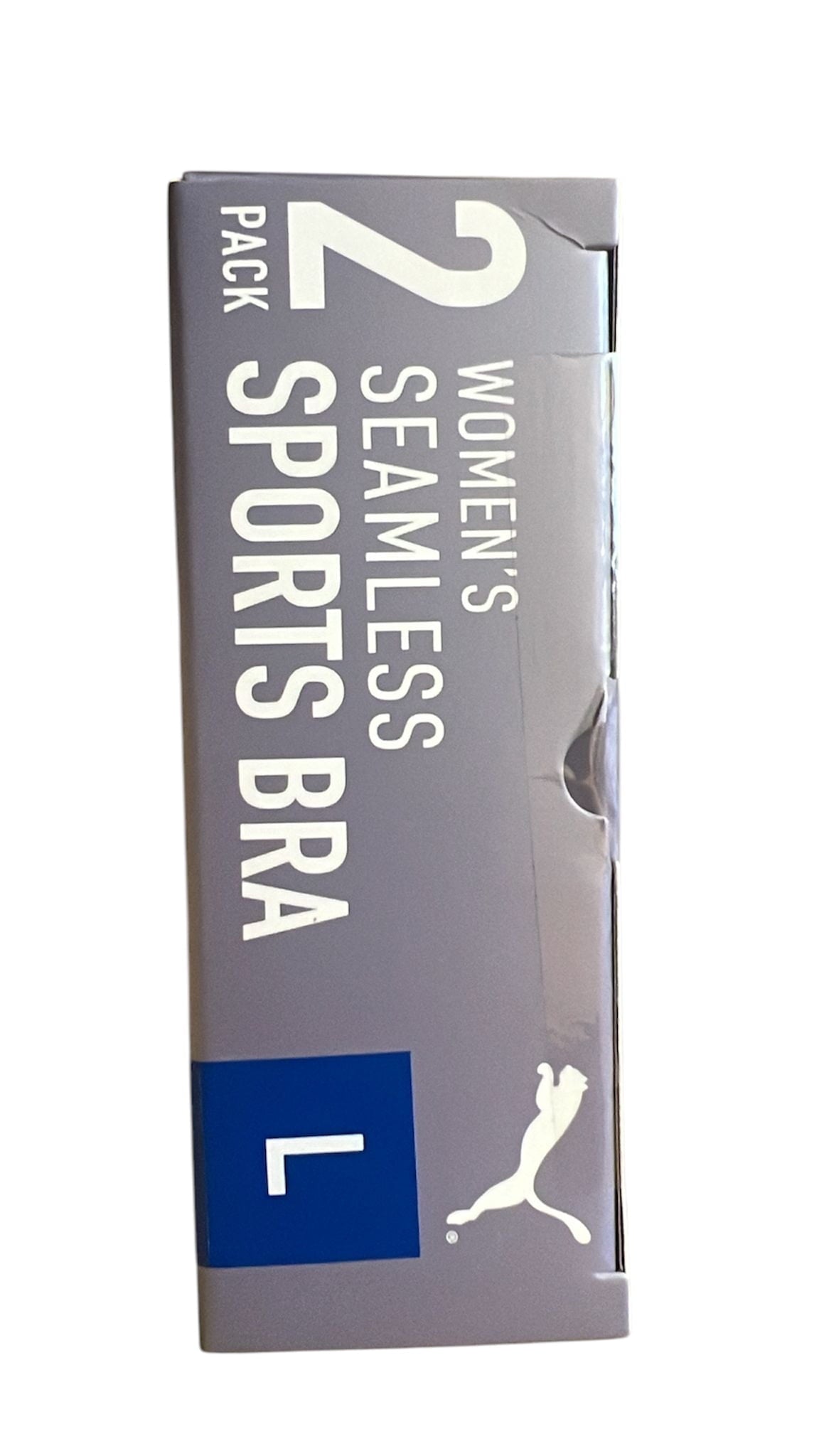 PUMA Women's 2 Pack Seamless Sports Bra Large