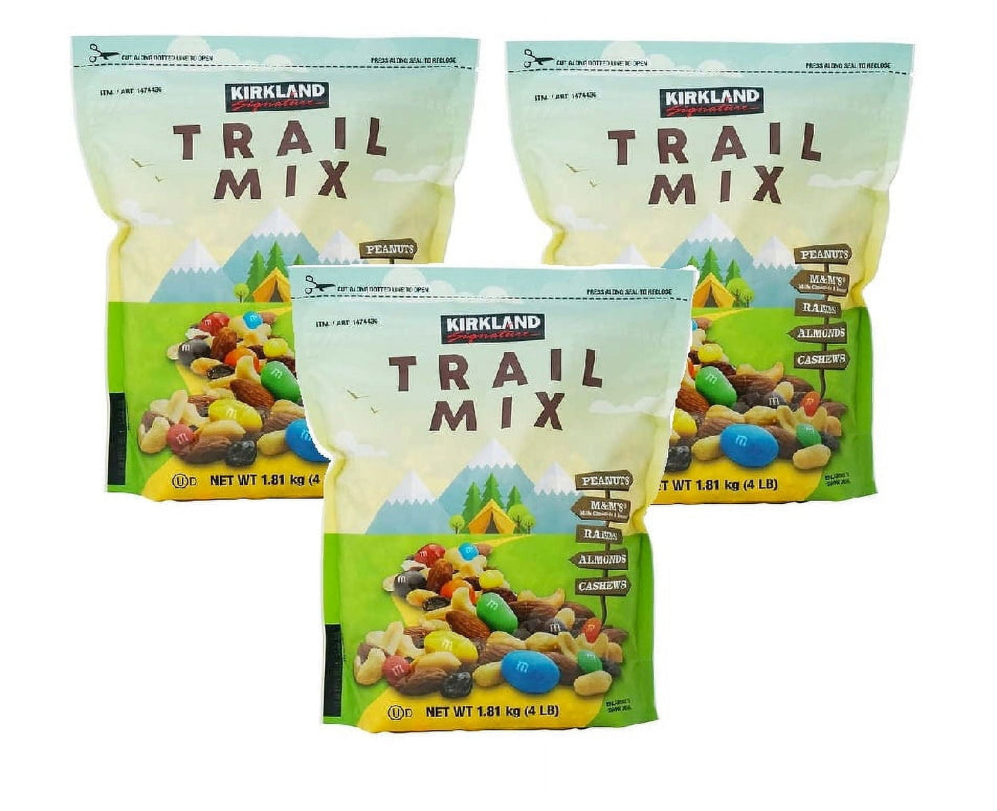 Kirkland Signature Trail Mix, 4 lbs 3PK