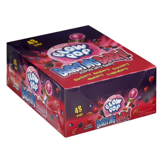 Charms Blow Pops, Bursting Berry Flavor, 48-Count Box