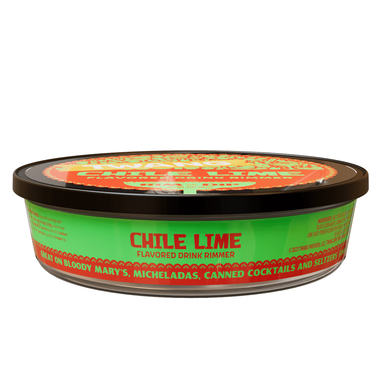 Twang Chile Lime Flavored Drink Rimming Kosher Salt, 1- 4 oz Tray