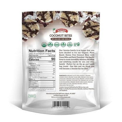 Jennies Organic Coconut Cacao Bite 24 Ounce