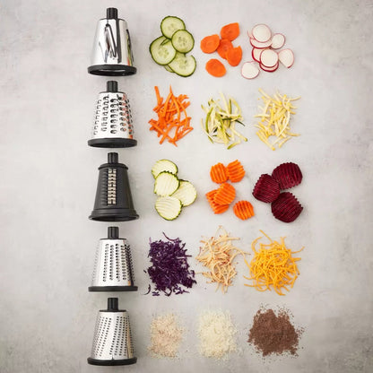 MIU Rotary Drum Grater with 4 Attachments