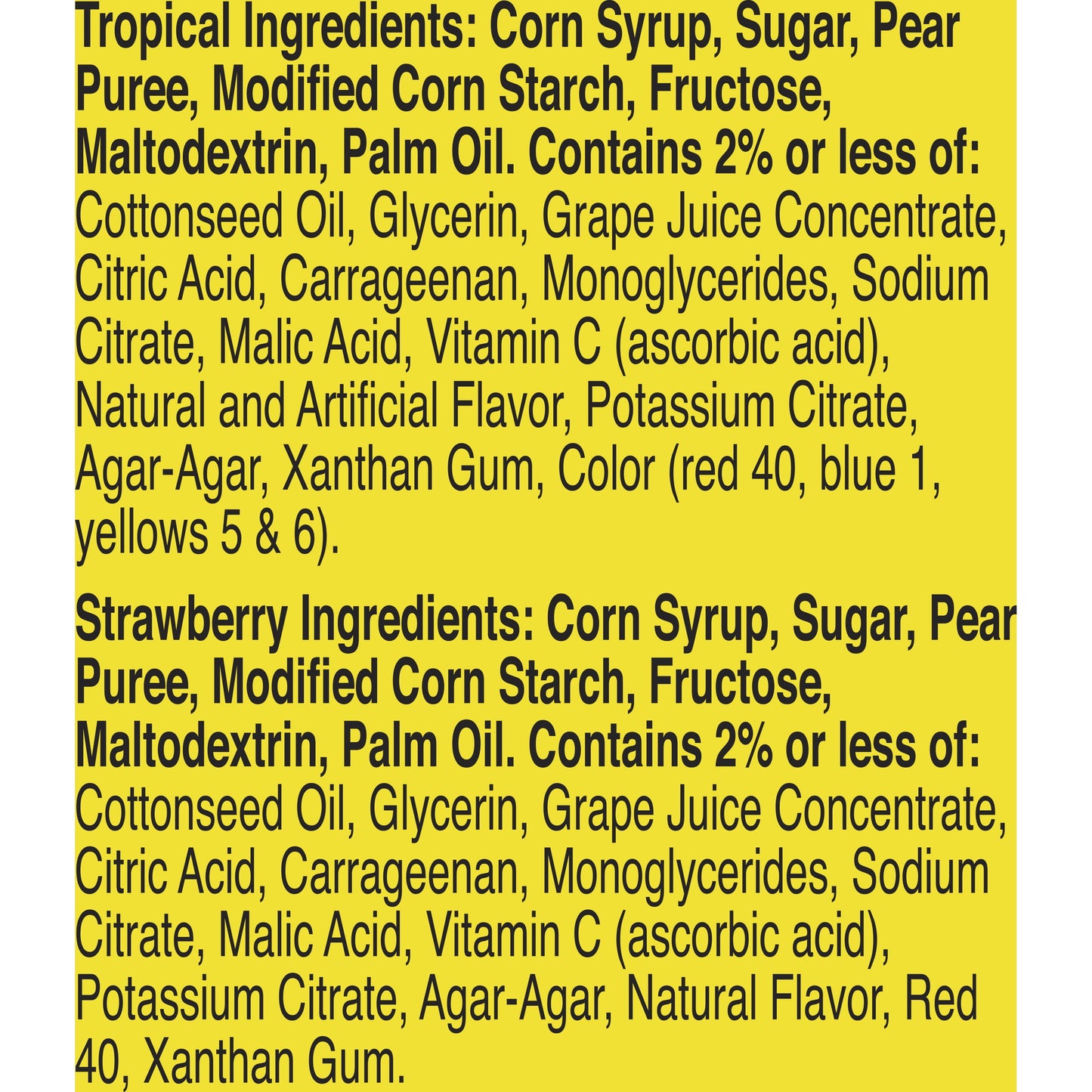 Gushers Fruit Flavored Snacks, Strawberry and Tropical Flavors, 42 ct