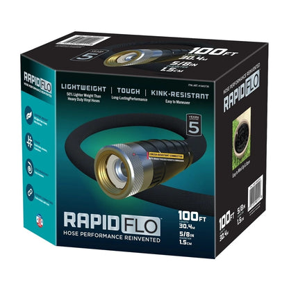 Teknor Rapid Flo Compact Garden Hose, 5/8 Inch x 100 Foot