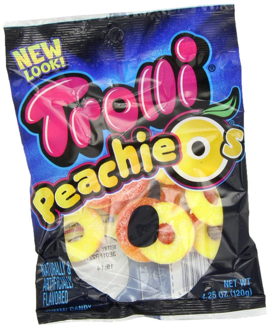Trolli Peachie O's, 4.25 oz - Case of 12