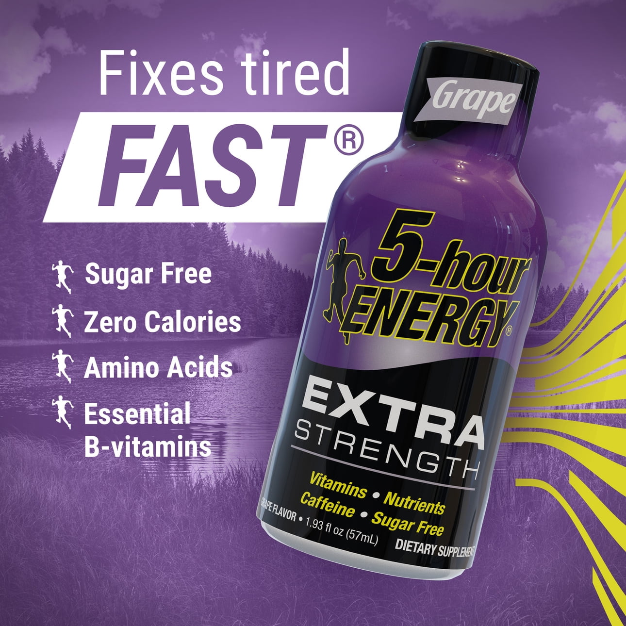 5-Hour Energy Extra Strength Energy Shot, Grape, 1.93 Fl Oz, 12 Count