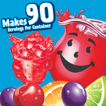 Kool-Aid Sugar-Sweetened Tropical Punch Artificially Flavored Powdered Soft Drink Mix, 5.16 lb Canister