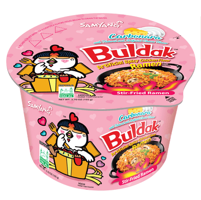 SAMYANG BULDAK CARBONARA RAMEN 6 Pack (BIG BOWL)