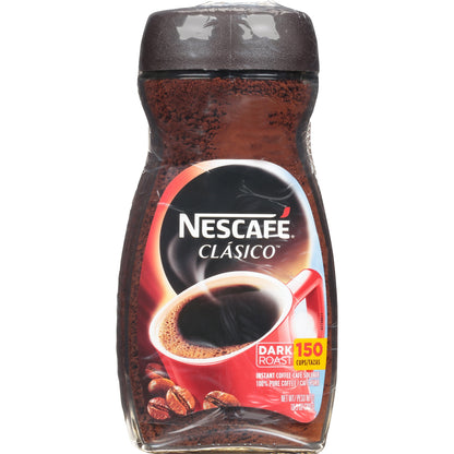 NESCAFE CLASICO Dark Roast Instant Coffee 2-10.5 oz. Jars