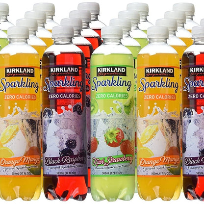 Kirkland Signature Sparkling Water Bottle Variety 24 Pack