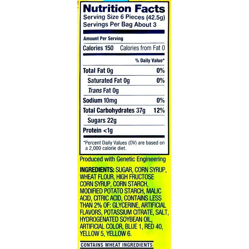 Airheads Xtremes Sweetly Chewy Fruity Candy Bar, 4.5 Oz.