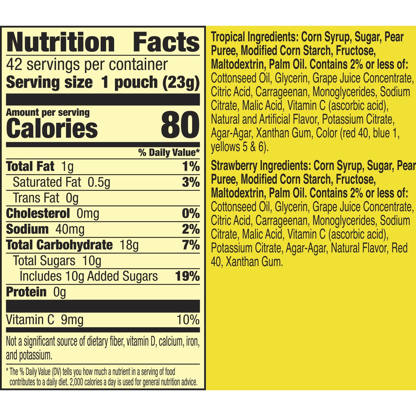 Gushers Fruit Flavored Snacks, Strawberry and Tropical Flavors, 42 ct