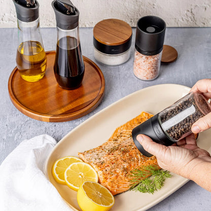 Trudeau Lazy Susan Seasoning Station, 6 Piece Set