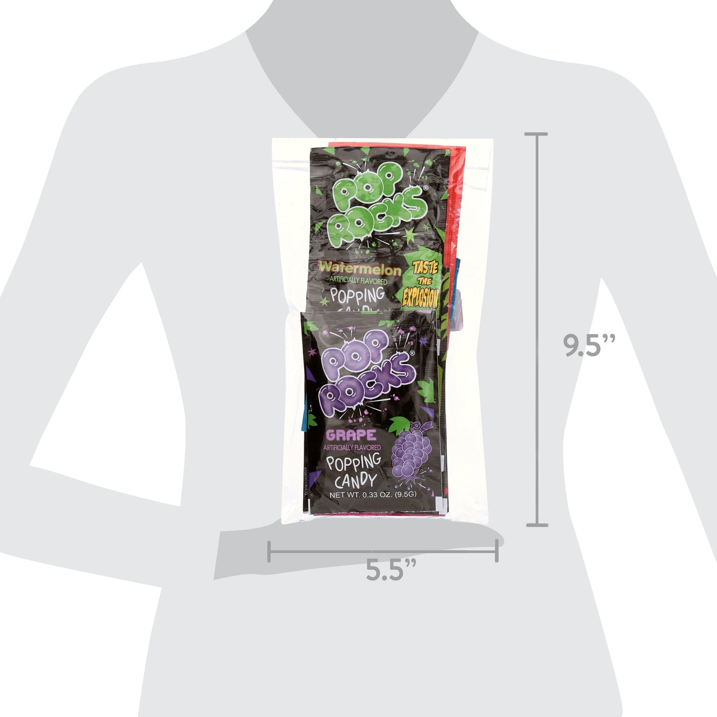 Pop-Rocks Variety 9 Flavor Pack by Inspired Candy, Set Includes One Pouch Each of Nine Flavors