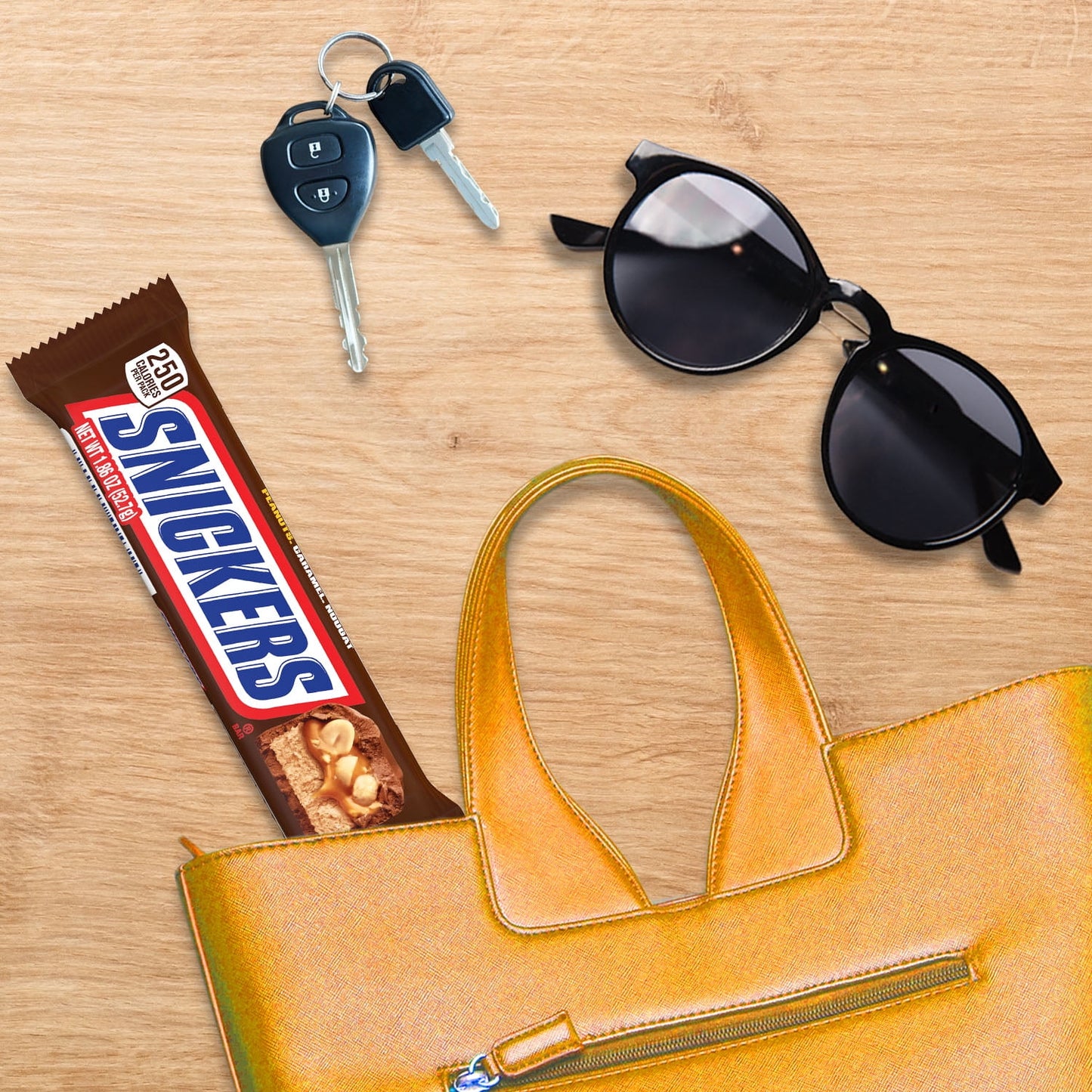 Snickers Full Size Bulk Chocolate Candy Bars - 1.86 oz Bar - 48 ct Box