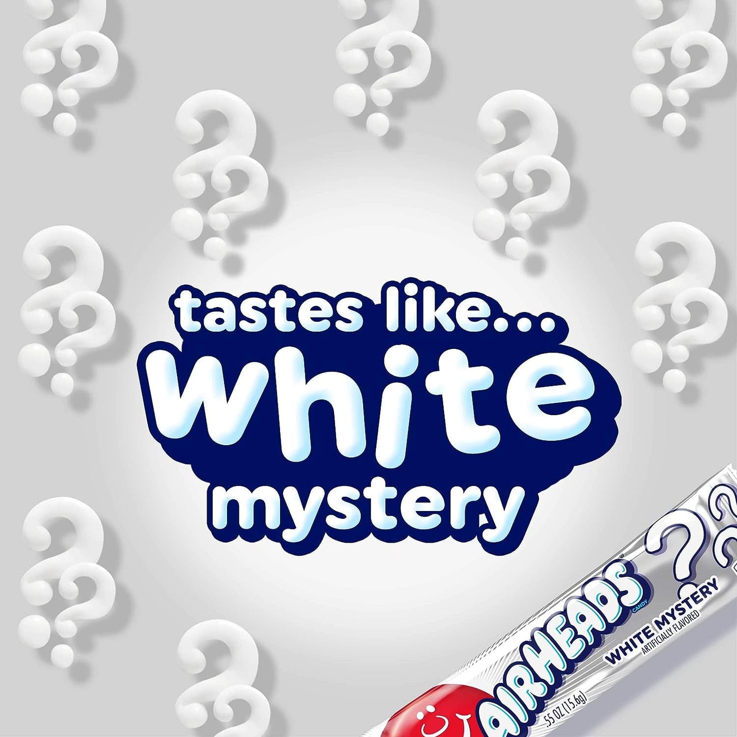 Airheads Candy Individually Wrapped .55oz Bars, White Mystery, Nut Free, 19.8 oz (36 Count)