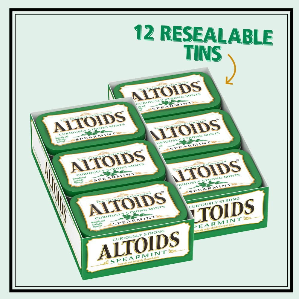 Altoids Tin Spearmint 12 packs (1.7 oz per pack)