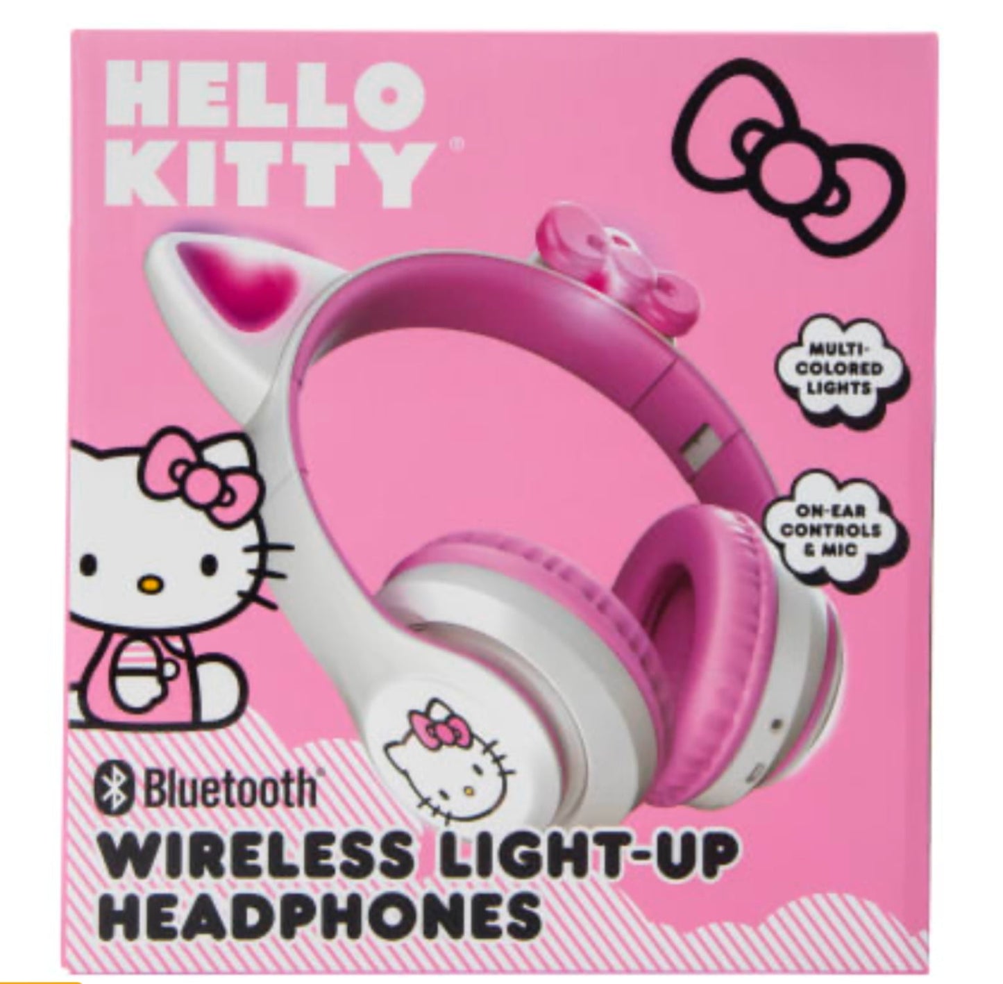 Hello Kitty Bluetooth Wireless Light-Up Headphones