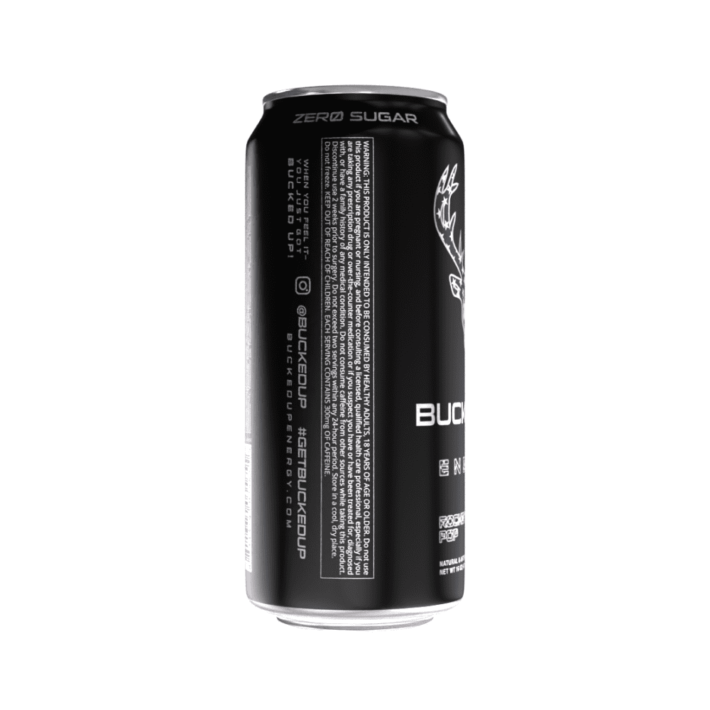 Bucked Up Energy Drink, Rocket Pop, 12 Cans, 16 fl oz, 300 mg Caffeine