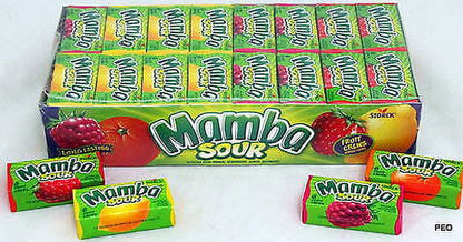 Mamba Sour Fruit Chews .93oz 48 Count