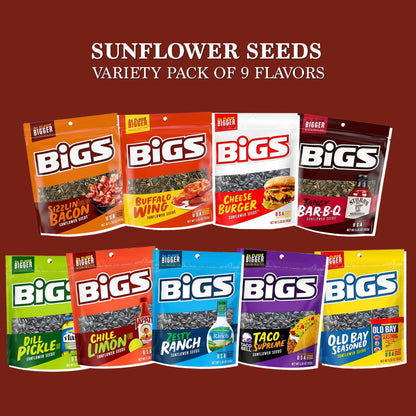 Bigs Sunflower Seeds Variety Pack, 9 Flavors