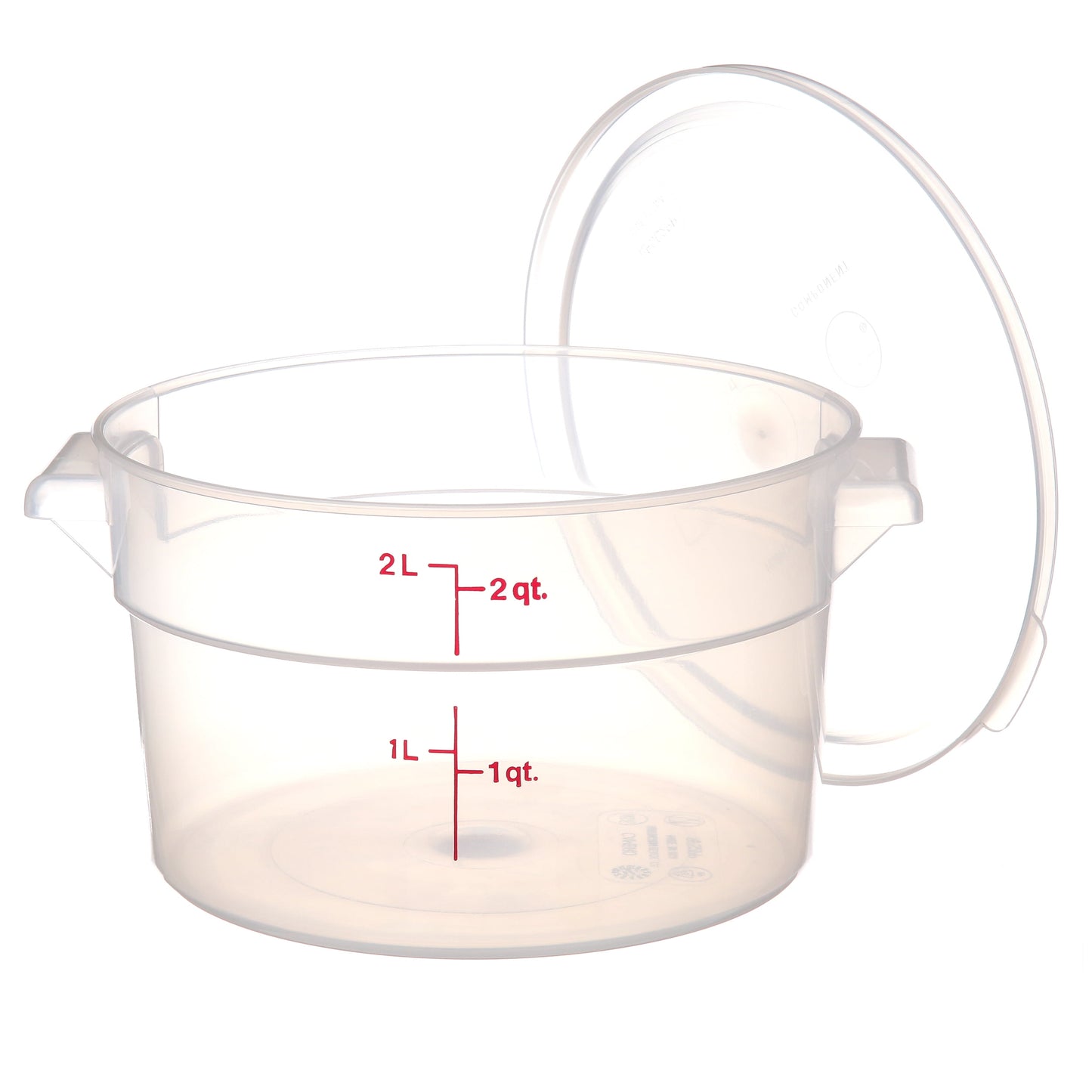 Cambro Food Storage Containers and Covers, 2 Quart, 3 Pack
