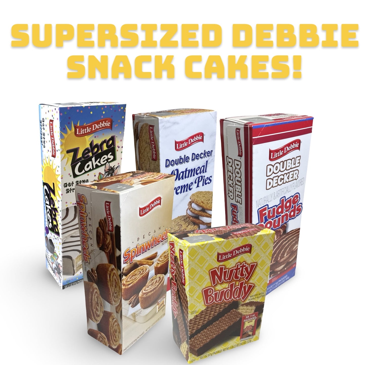 Little Debbie Large Pecan Spinwheels, Individually Wrapped 12 2-Packs (24 Total)