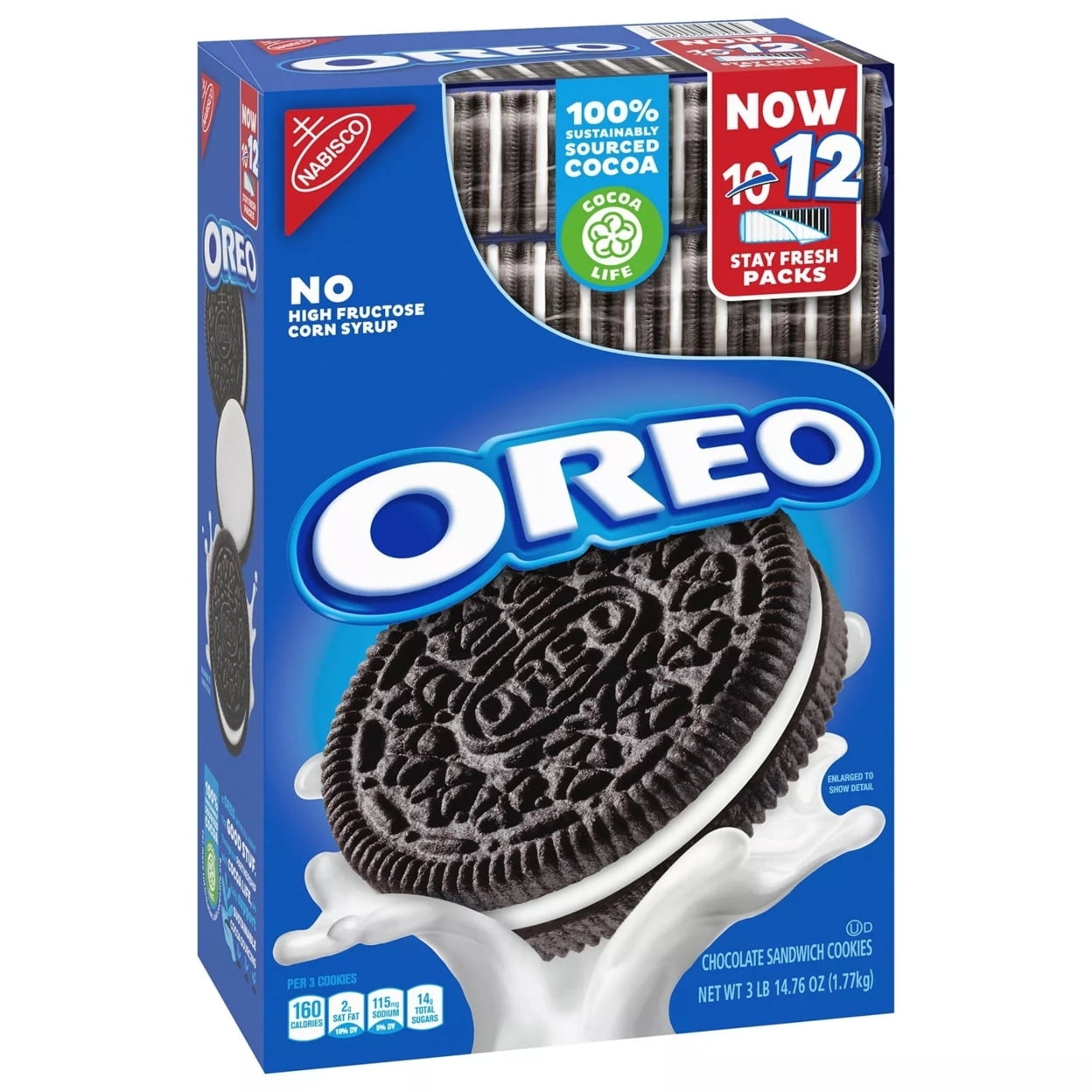 Oreo Chocolate Sandwich Cookies (12 Stay Fresh Packs 62.76 Ounce)