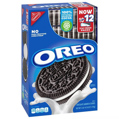 Oreo Chocolate Sandwich Cookies (12 Stay Fresh Packs 62.76 Ounce)
