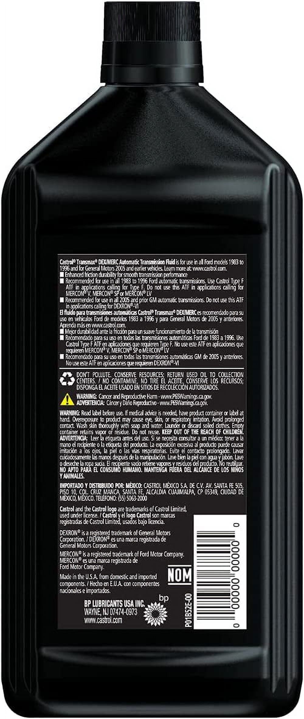 DOMESTIC MULTI-VEHICLE AUTOMATIC TRANSMISSION FLUID, 6-PACK