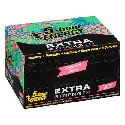 5-Hour Energy Tropical Burst | Extra Strength | 12 bottles