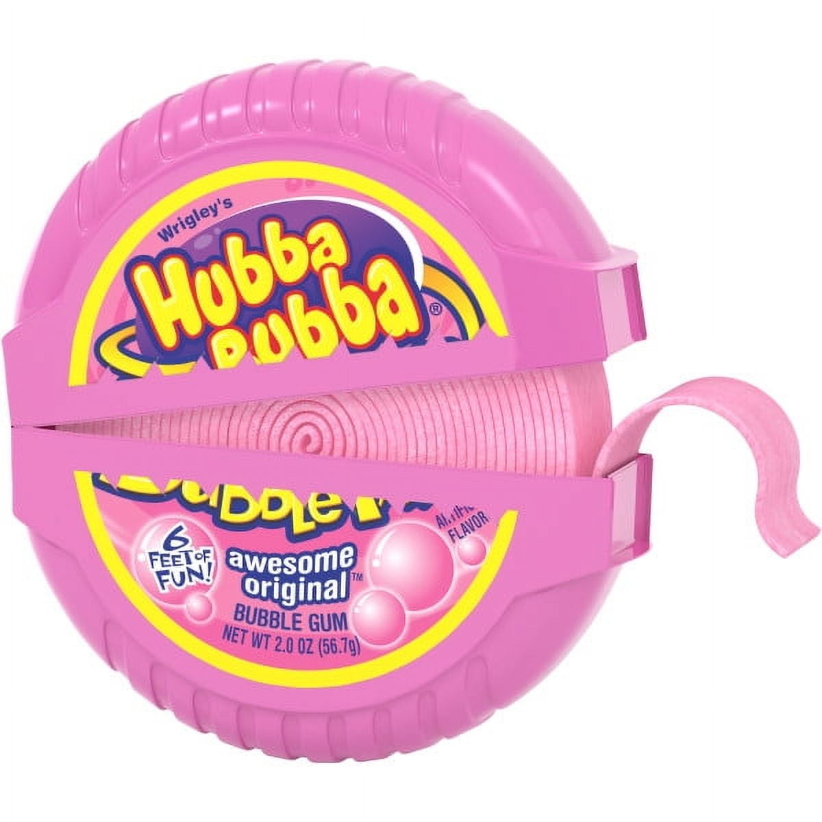 Hubba Bubba Original Bubble Gum Tape, 2 ounce (6 Packs)