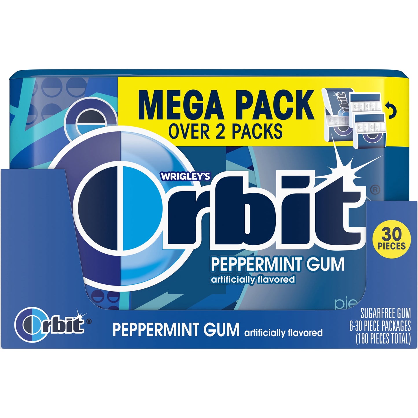ORBIT PEPPERMINT MEGA PACK 30 PIECE 6 COUNT (TOTAL 180 PIECE)
