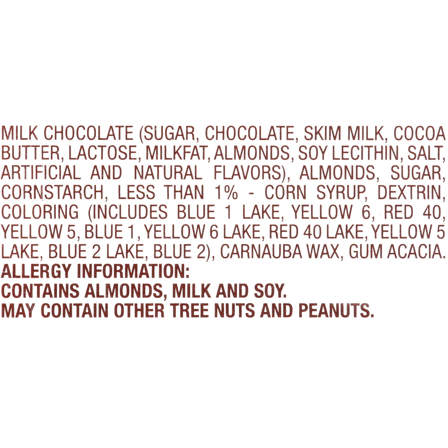 M&M's, Almond Milk Chocolate Candy Sharing Size, 2.83 Ounce, 18 Count