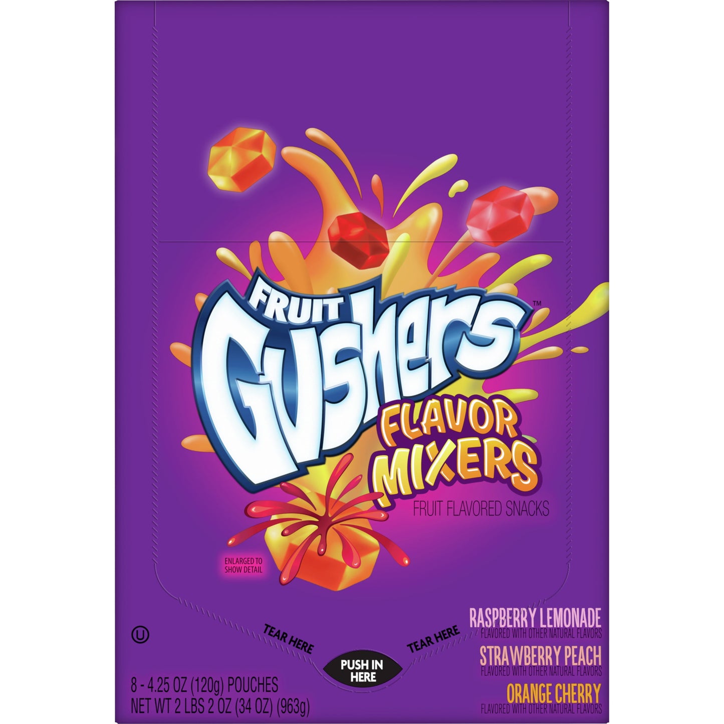 Gushers Flavor Mixers Fruit Flavored Snacks 8 Count