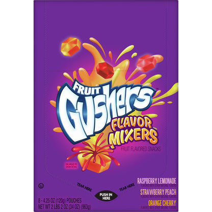Gushers Flavor Mixers Fruit Flavored Snacks 8 Count