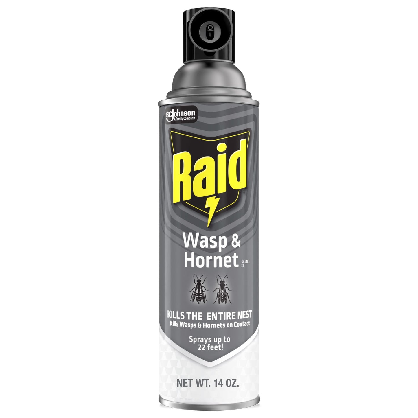 Raid Killer 33 Outdoor Wasp and Hornet Insecticide Value Pack, 14 oz, 2 Count