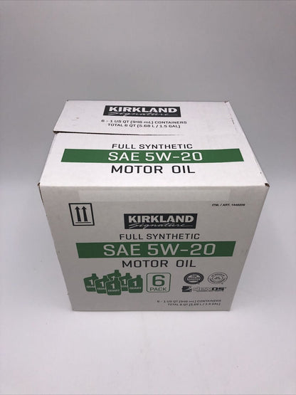 Kirkland Signature 1-Quart 5W-20 Full Synthetic Motor Oil - 6 pack