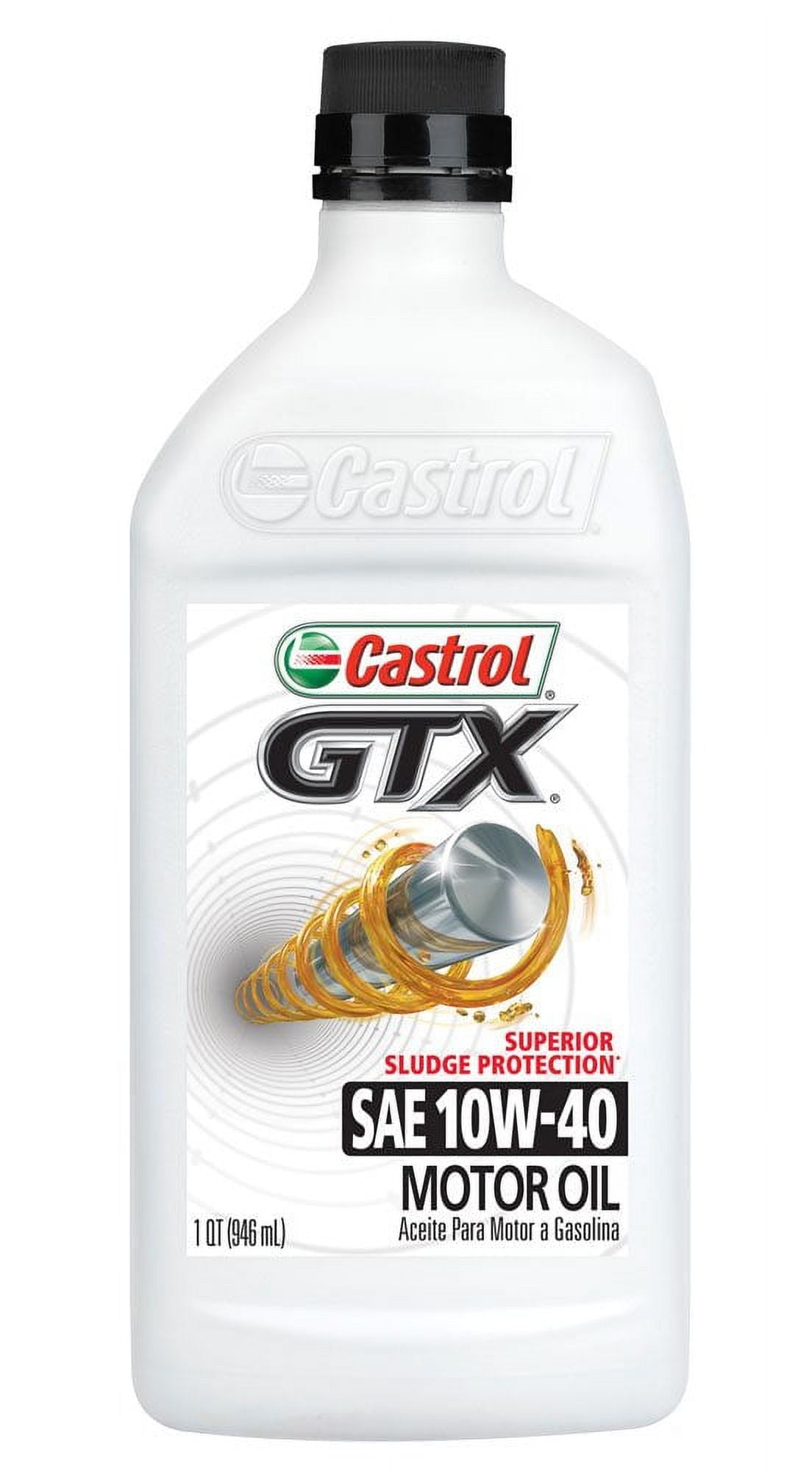 Castrol GTX Full Synthetic Motor Oil 10W - 40, 1 Quart (6 pack)