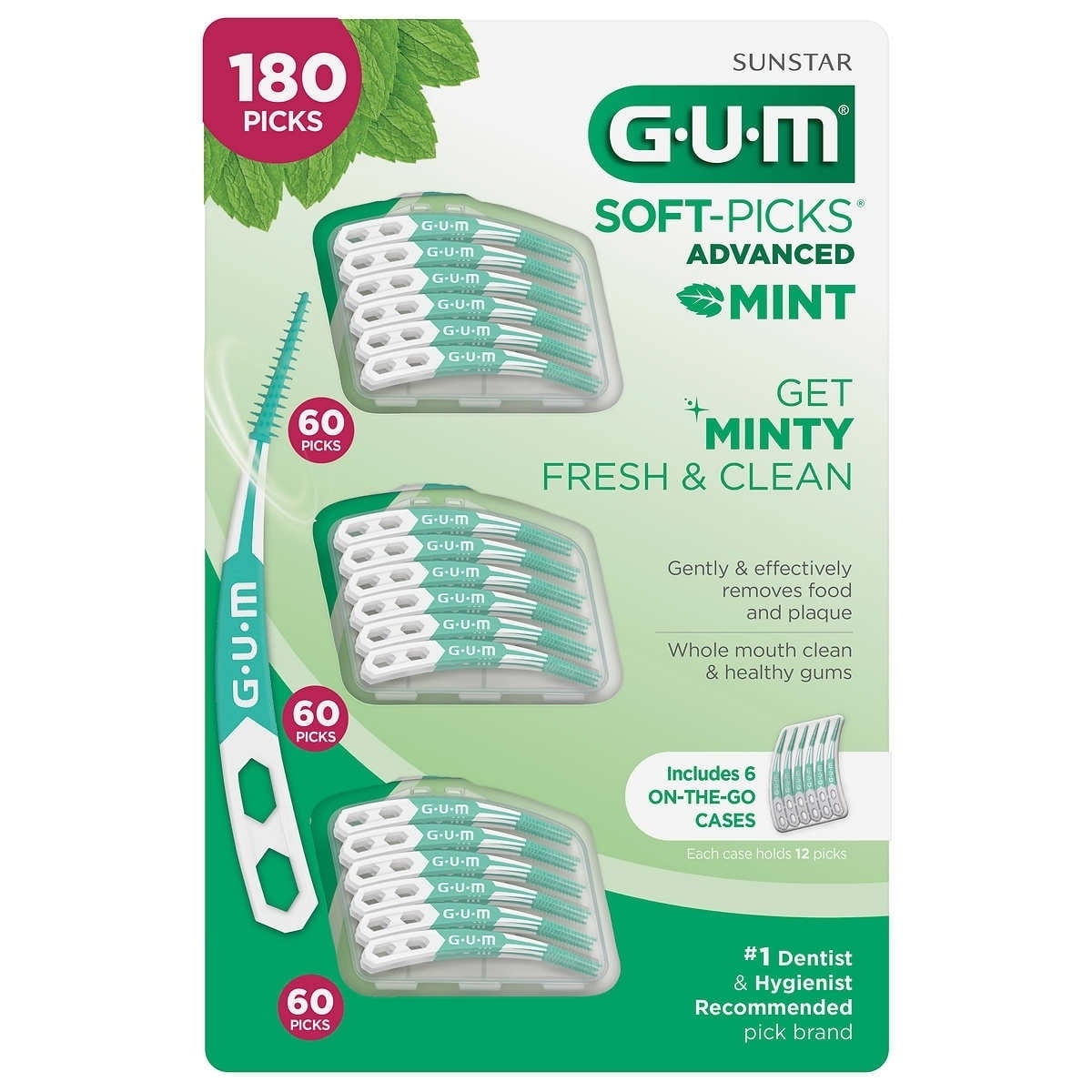 GUM Soft-Picks Advanced Mint 180 Count