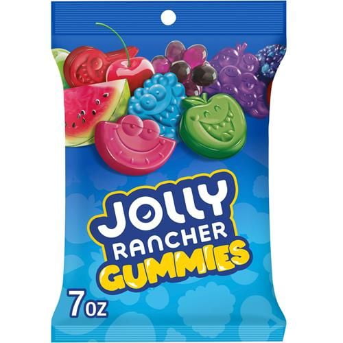 Jolly Rancher Gummies Assorted Fruit Flavored Candy Bag, 7 Oz - Pack of 2