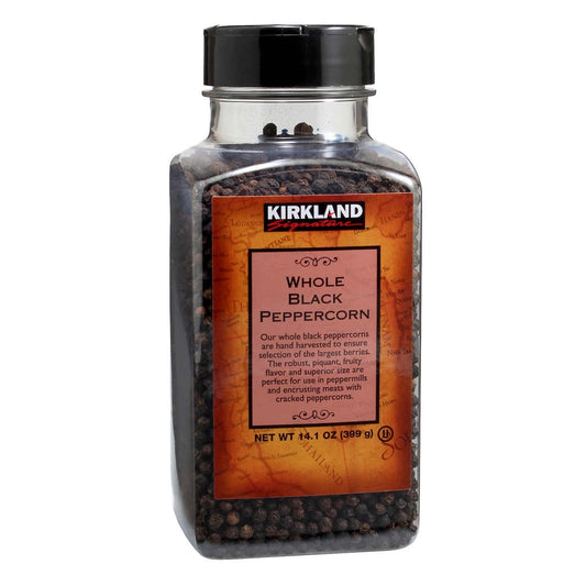 Kirkland Signature Whole Black Peppercorn 14.1 Ounce