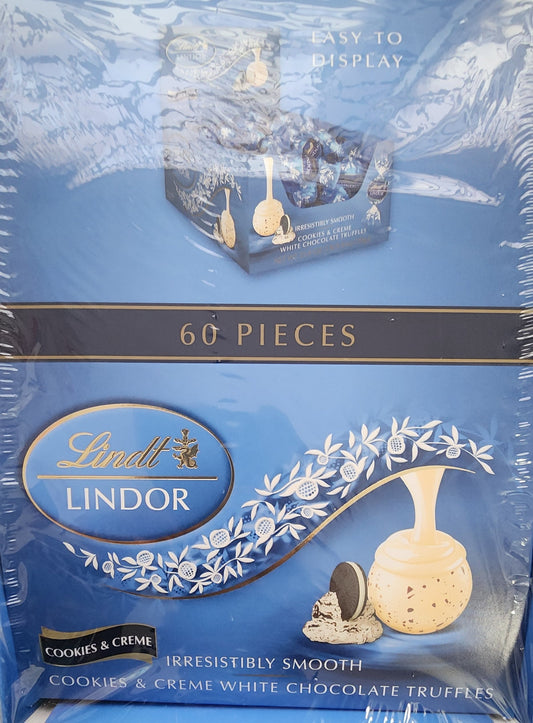 Lindt Cookies & Creme White Truffle 60 Count