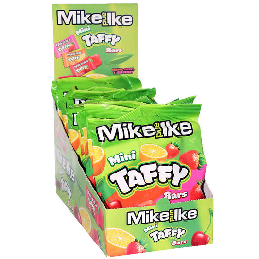 Mike and Ike Taffy Assorted Flavors 3.8 oz. Bag - Case of 12