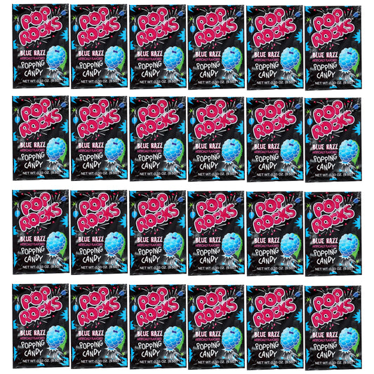 Pop Rocks Blue Razz Popping Candy, 24 Pack