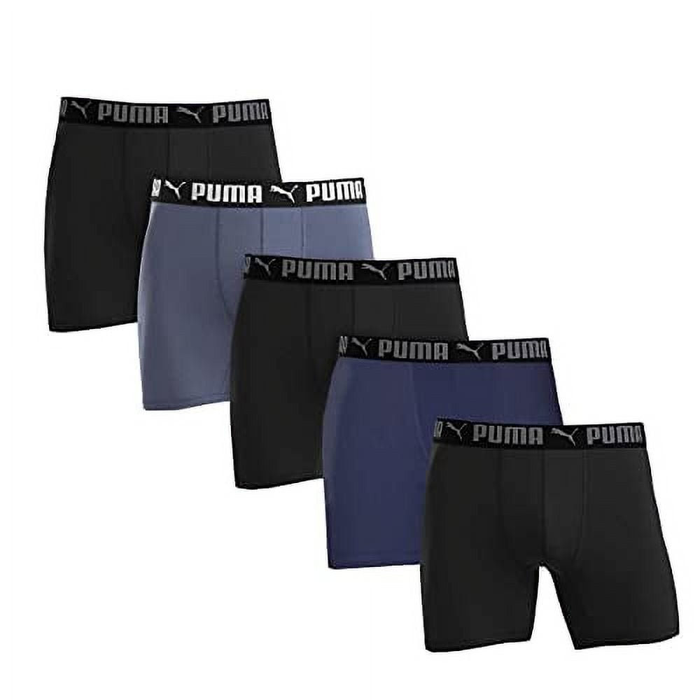 Puma Men's Boxer Brief, 5 Pack (Medium)