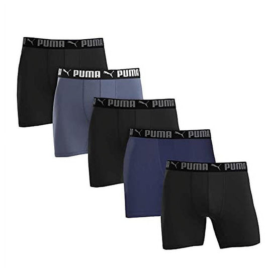 Puma Men's Boxer Brief, 5 Pack (Medium)